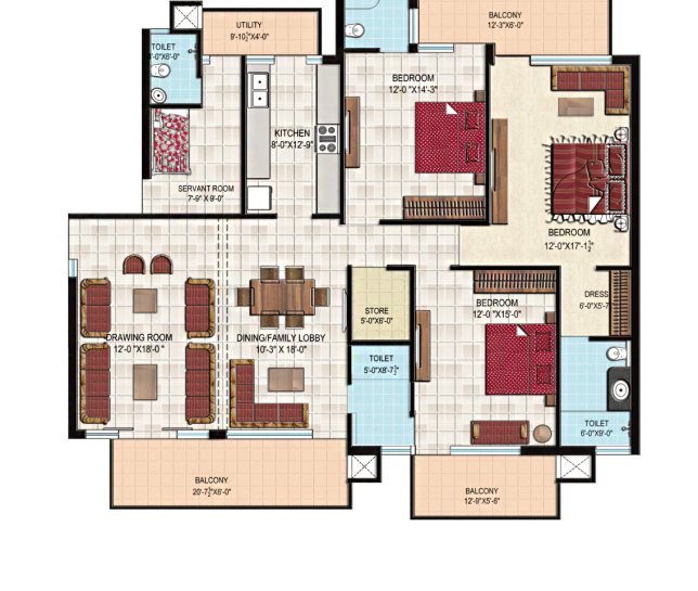 4 BHK + 4 BATH